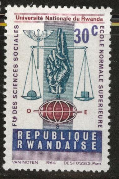 RWANDA Scott 86 MH* stamp