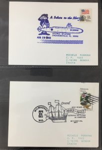USA Ships Paquebot + SIgned Covers Cards (Apx 35) UK1258