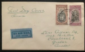 1951 Jamaica First Day Cover FDC To Canada University College West Indies