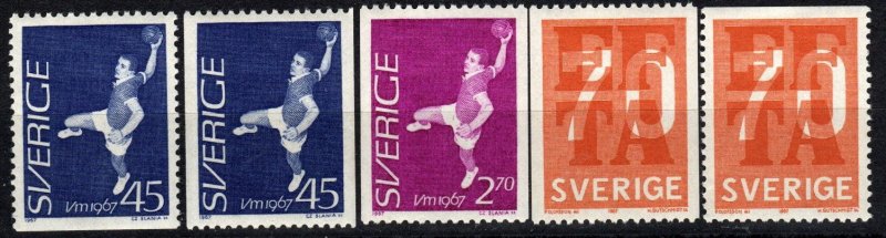 Sweden #714-8  F-VF Unused CV $4.80 (X5720)