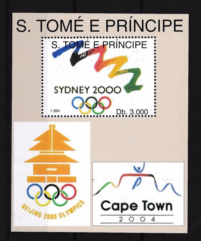 [55323] Sao Tome & Principe 1994 Olympic games Sydney MNH Sheet