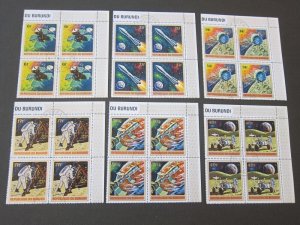 Burundi 1972 Sc 379-84 space CTO BLK(4) set FU