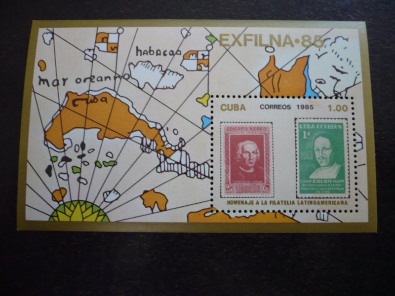 Stamps - Cuba - Scott# 2818 - Souvenir Sheet