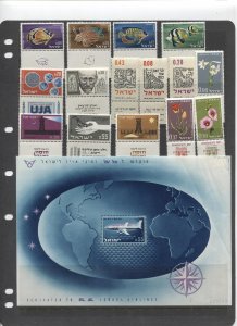 STAMP STATION PERTH Israel #Small Collection of 16 MNH Stamps All with Labels