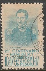 MEXICO 835, $1P 1847 Battles Centennial. Used. F-VF. (916)