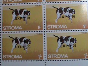 STROMA-1970 OSAKA EXPO'70-JAPAN  MNH- SHEET VF-EST.VALUE 12 POUNDS