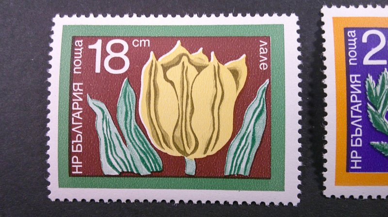 Bulgaria 1974 Flowers Issue Scott# 2184-2190 Mint XF NH CPL set of 6 + S/S