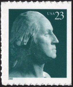 SC#3618 23¢ George Washington Booklet Single (2002) SA