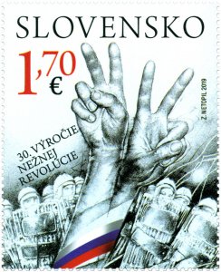 SLOVAKIA/2019 - JOINT ISSUE WITH CZECHIA (The Velvet Revolution), MNH 