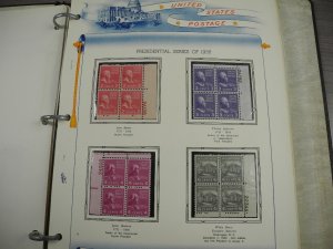 US, Excellent assortment of Mint Stamps mounted on pages & in stock pages