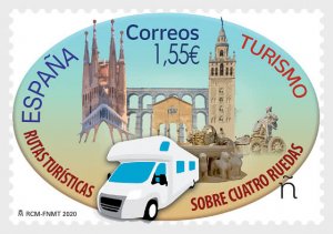 2020 Spain Tourism on Two- 4 Wheels - Caravan SA (Scott 4414) MNH