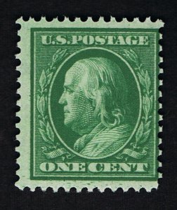 GENUINE SCOTT #331 MINT OG NH 1908 GREEN PERF-12 DL-WATERMARK #6922