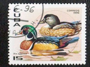 CUBA Sc# 3750  TROPICAL BIRDS  BUTTERFLY  15c  1996  used cto