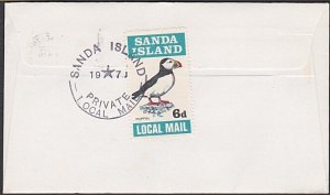 GB SCOTLAND 1971 SANDA ISLAND 6d puffin on cover to Dunoon.................a3523