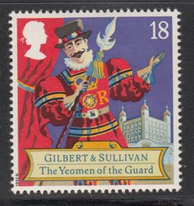 Great Britain 1992 MNH Scott #1458 18p The Yeoman of the Guard - Gilbert & Su...