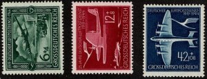 GER SC #B252A-C MNH 1944 25th Anniv. of German Airmail CV $2.25