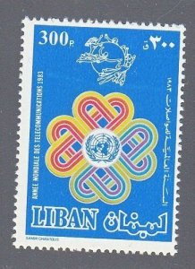LEBANON- LIBAN MNH SC# 470 WORD COMMUNICATION YEAR 1983