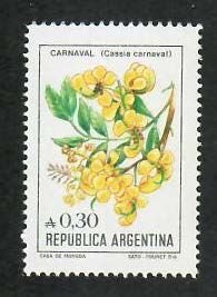 Argentina; Scott 1522; 1985;  Unused; NH; Flowers