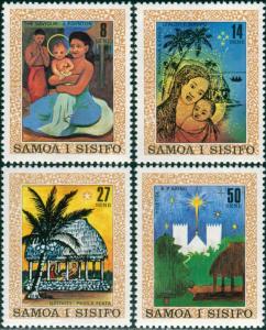 Samoa 1980 SG579-582 Christmas paintings set MNH