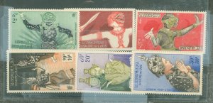 Laos #C14-C19  Single (Complete Set)