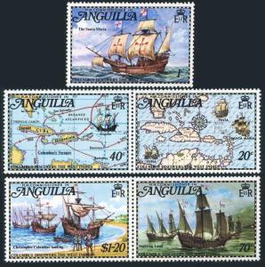 Anguilla 174-178,MNH.Michel 173-177. Discovery of West Indies by Columbus,1973.