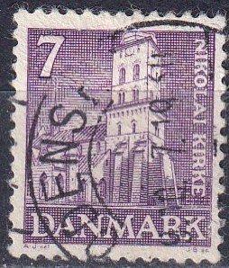 Denmark #253 F-VF Used CV $4.50  (K2746)