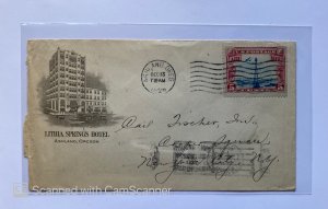 US LETTER FROM ASHLAND OREGON TO NEW YORK CITY, POSTMARK 1928