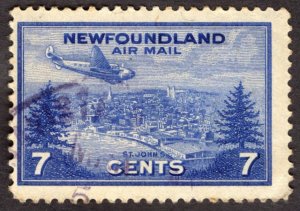 1943, Newfoundland 7c, Used, Sc C19