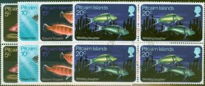 Pitcairn Islands 1970 Fish set of 4 SG111-114 Superb Used Blocks of 4