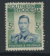 Southern Rhodesia SG 52  no gum and mark on face space fi...