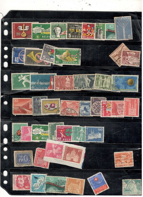 SWITZERLAND COLLECTION ON STOCK SHEETS, MINT/USED