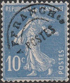 France #164 1932 10c Ultramarine The Sower Precancel -VF-LH.