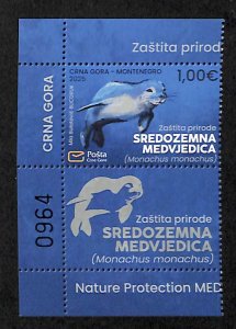 Montenegro 2025, Monk seal 1v+tab, MNH