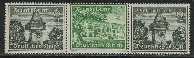 Germany Scott # B163 (2), B162, mint nh, se-tenant, Mi# W137