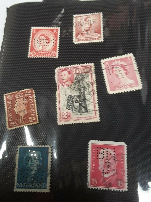 Foreign Perf Initial Stamps