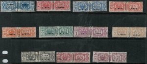 Libya 1927-1938 SC Q14-Q24 Mint Set 