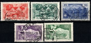 Switzerland #181-5 F-VF Used CV $77.15 (X2426)