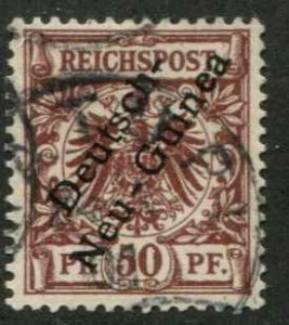 German New Guinea SC# 6  O/P on issue of Germany 50pf Used