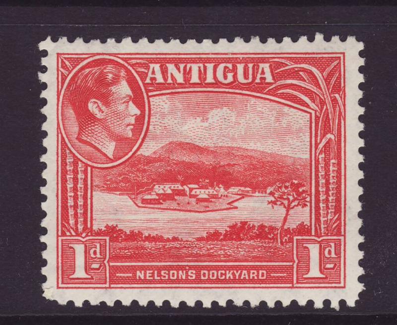 1938 Antigua 1d Nelson's Dockyard Mint