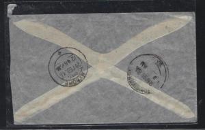 BAHRAIN (P0102BB)  ON INDIA  KGV 1936 1A PR COVER TO MYSORE INDIA