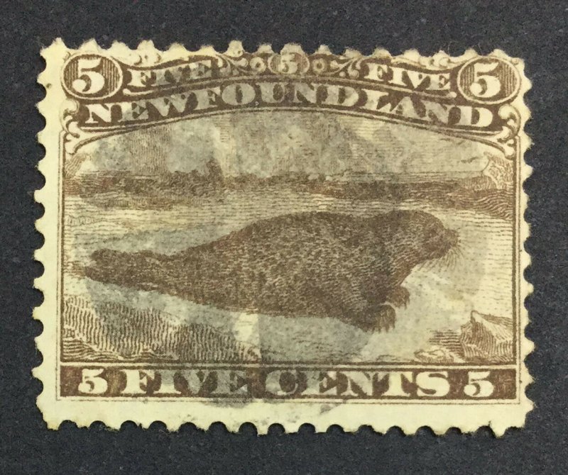 MOMEN: NEWFOUNDLAND #26 1866 USED £180 LOT #7027