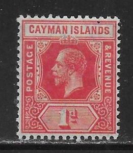 Cayman Islands 34 1d KGV single MNH