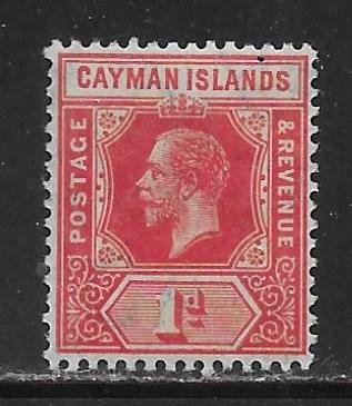 Cayman Islands 34 1d KGV single MNH