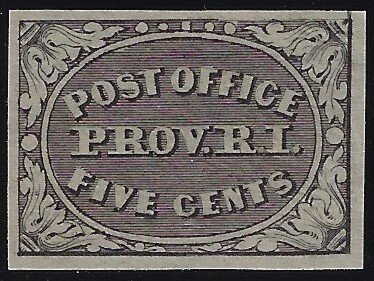 Scott #10X1 - $2,000.00 – Superb-OG-NH – NEVER HINGED 5¢ Providence SHOWPIECE!