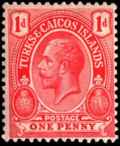 Turks and Caicos Islands #26, Incomplete Set, 1913-1916, Hinged