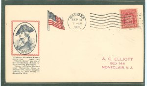 US 680 1929 2c Fallen timers on an addressed first day cover with a Maumee, OH machine cancel and a cachet from an unknown publi