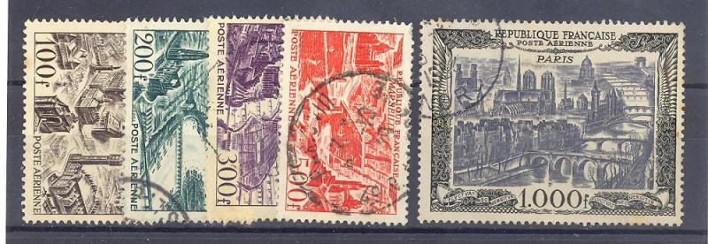 France #C23- 27  Used  F-VF  -    Lakeshore Philatelics 