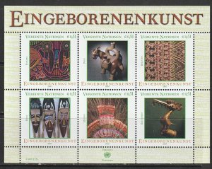 2003 UN-Vienna - Sc 326 - MNH VF - mini sheet - Indigenous Art