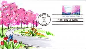 Scott 4716a 45 Cents Beautiful Streets Mellisa Fox Hand Painted FDC 1 Of 6