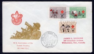 h442 - TURKEY 1962 Boy Scouts Cover